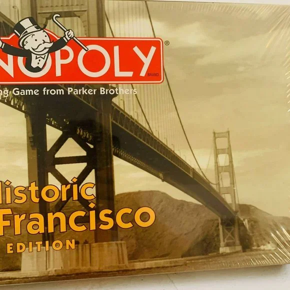 Vintage Monopoly Historic San Francisco Edition‎ Board Game Hasbro New Sealed Board Games